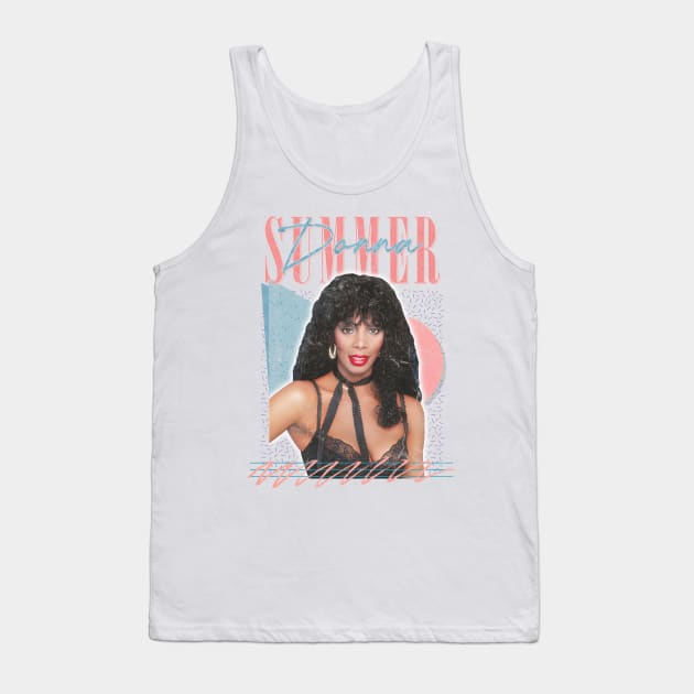 Donna Summer /\/ Retro Style Fan Art Design Tank Top by DankFutura